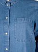 Denim overhemd met lange mouwen en borstzak, Light Blue Denim, Packshot image number 2