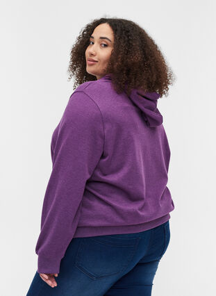 Sweatshirt met capuchon en print, Majesty Mel, Model image number 1