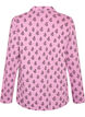 Katoenen pyjamashirt met borstzak, Roze, Packshot image number 1
