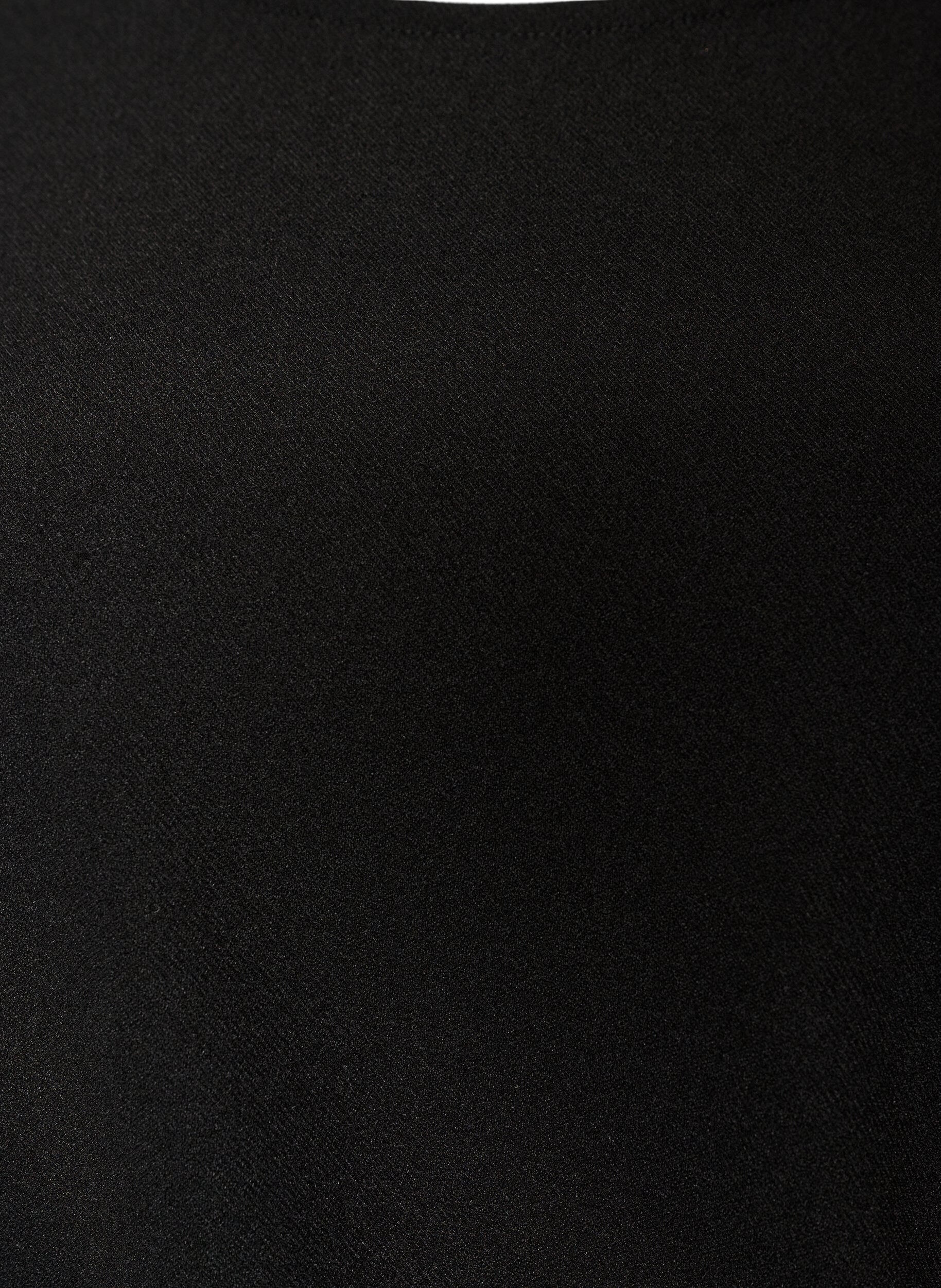 ZizziJersey jurk met drapering en decoratieve gesp, Zwart, Packshot image number 2