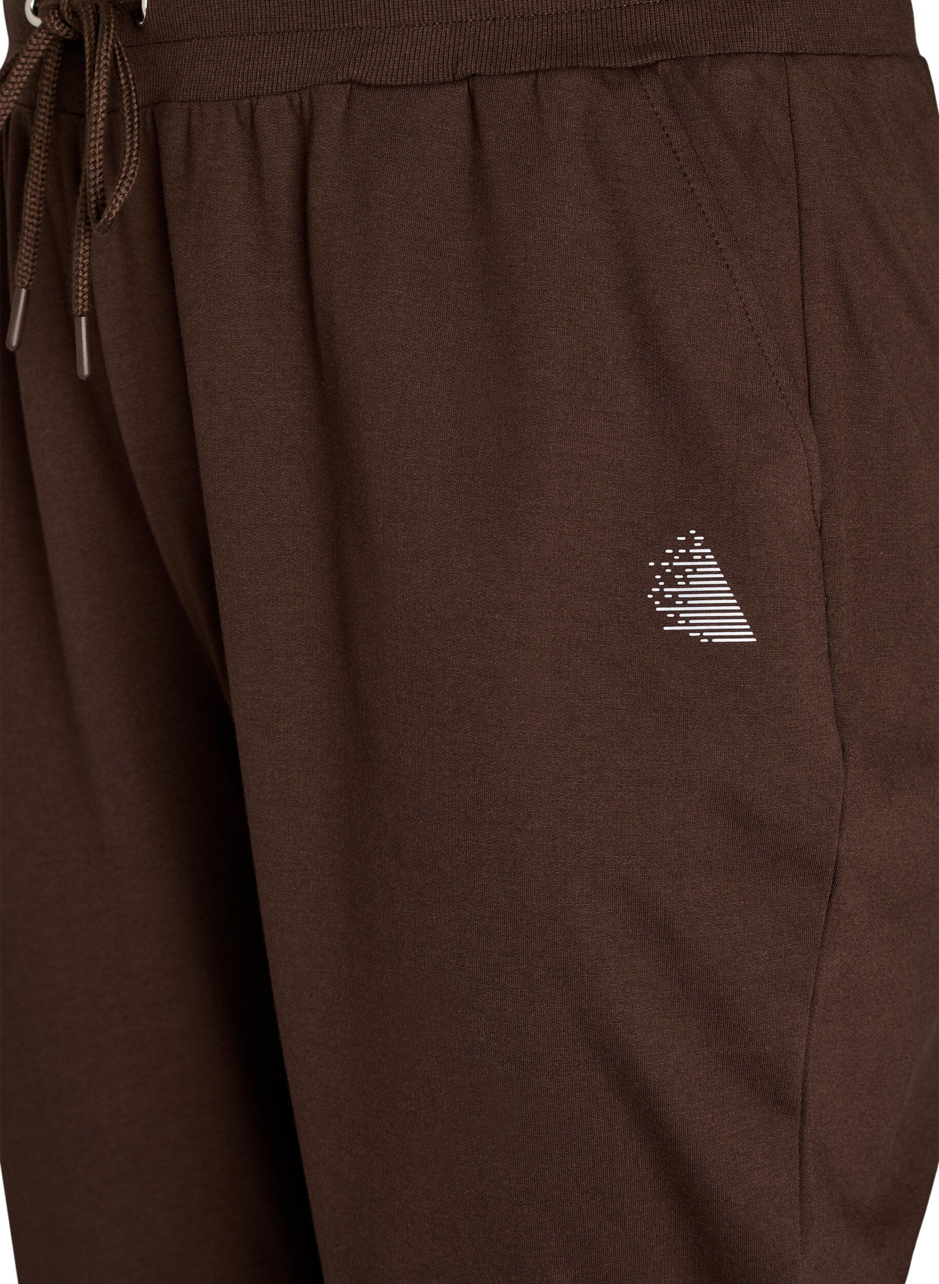 ZizziLosse trainingsbroek met zakken, Bruin, Packshot image number 2