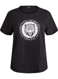 FLASH - T-shirt met print, Zwart