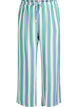 Gestreepte broek met hoge taille en wijde pijpen, Vanille, Packshot image number 0
