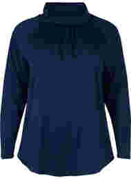 Sweatshirt met hoge kraag, Navy Blazer