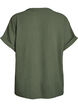 Luchtige blouse met korte mouwen, Groen, Packshot image number 1
