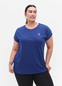 Trainings T-shirt met korte mouwen, Sodalite Blue, Model