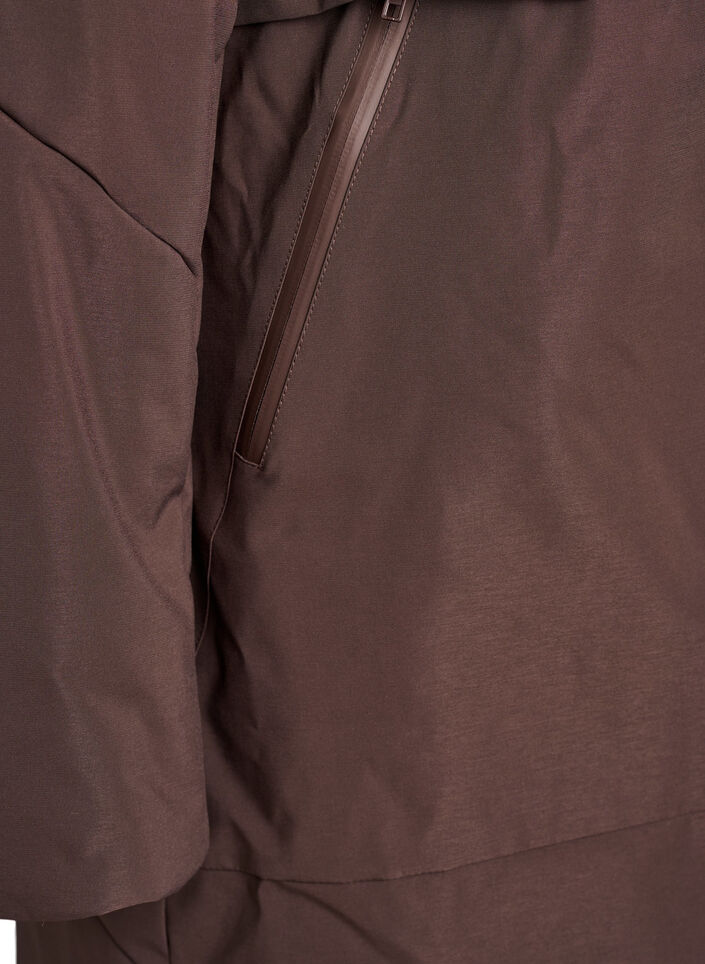 Winterjas met verstelbare taille, Bruin, Packshot image number 3