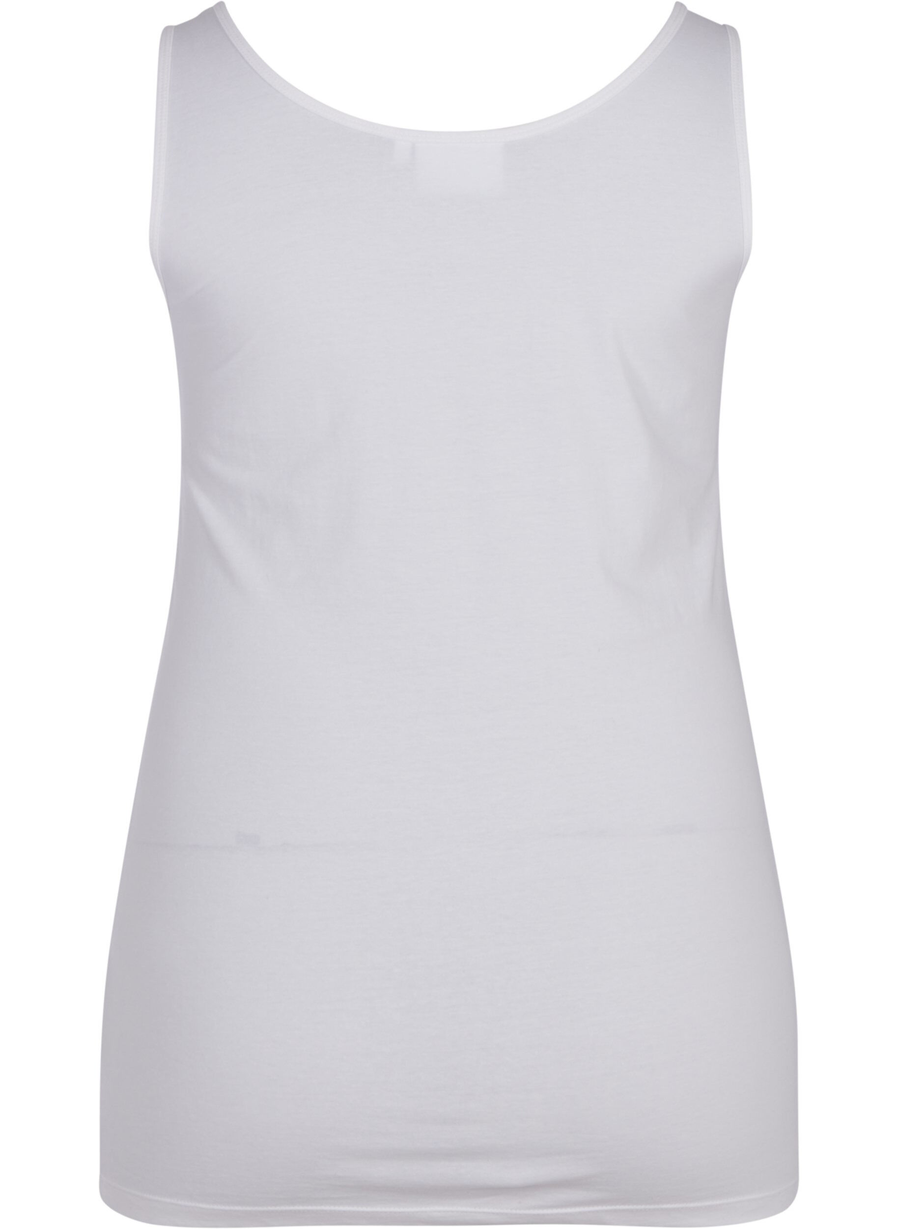Zizzi Basic top, Wit, Packshot image number 1