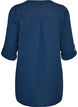 Katoenen mousseline tuniek met broderie anglaise, Blauw, Packshot image number 1