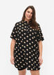 FLASH - Bloemen tuniek met korte mouwen, Black Brown Dot, Model image number 0