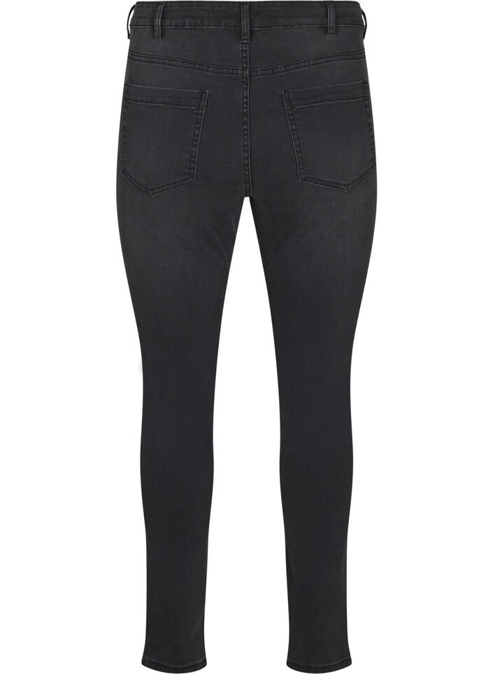 Amy jeans met een hoge taille en super slanke pasvorm, Grijs, Packshot image number 1