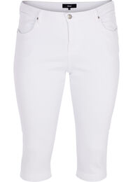 High waist Amy capri jeans met super slim fit, Bright White