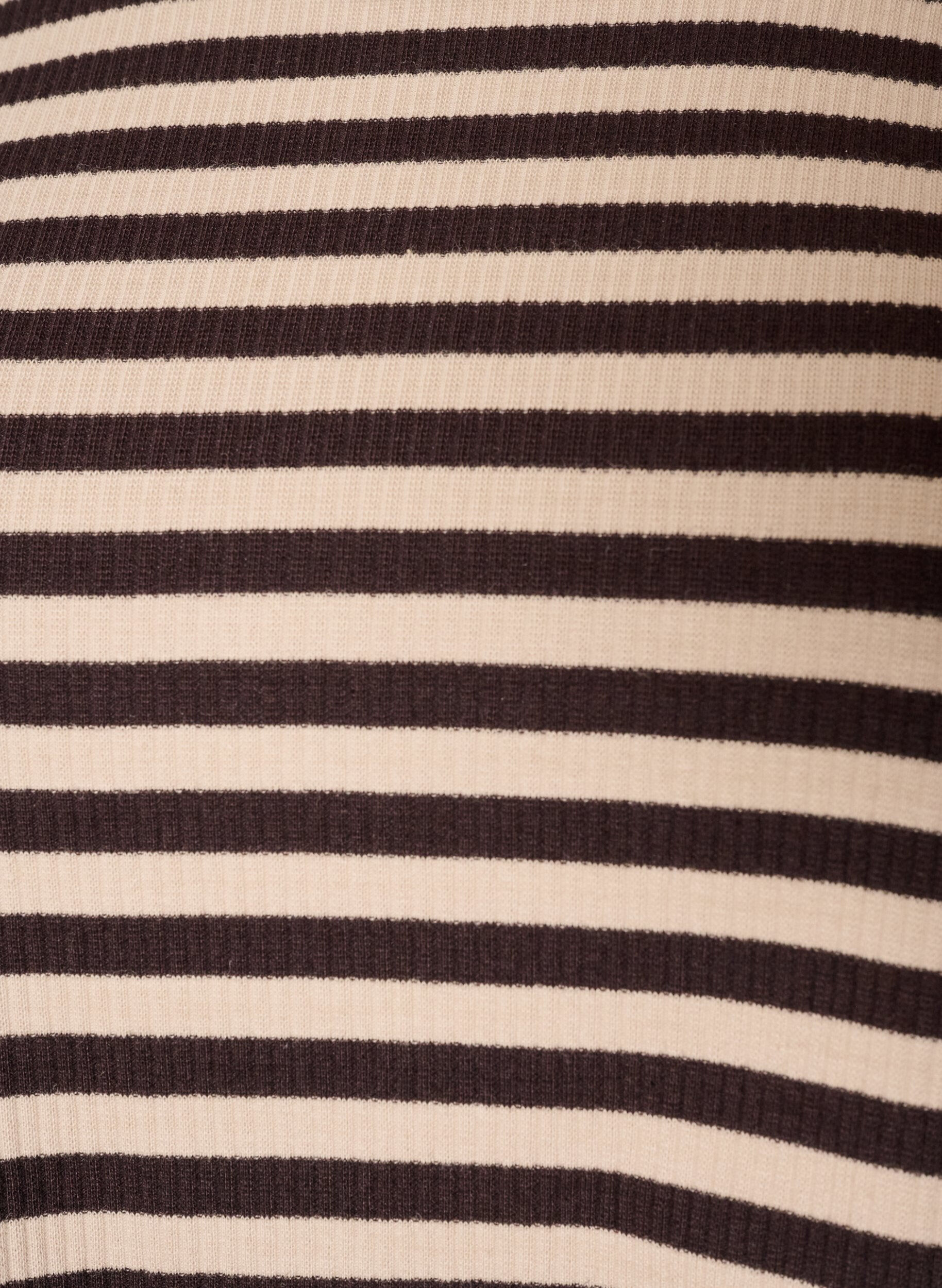 ZizziGestreepte blouse met lange mouwen, Bruin, Packshot image number 2