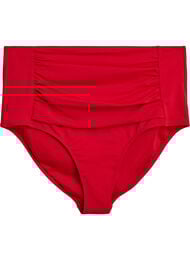 Bikinibroekjes met hoge taille, Rood