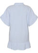 Katoenen tuniek met strepen en ruchesdetails, Blauw, Packshot image number 1