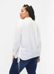 Shirt van viscose met ruches, Bright White, Model image number 1