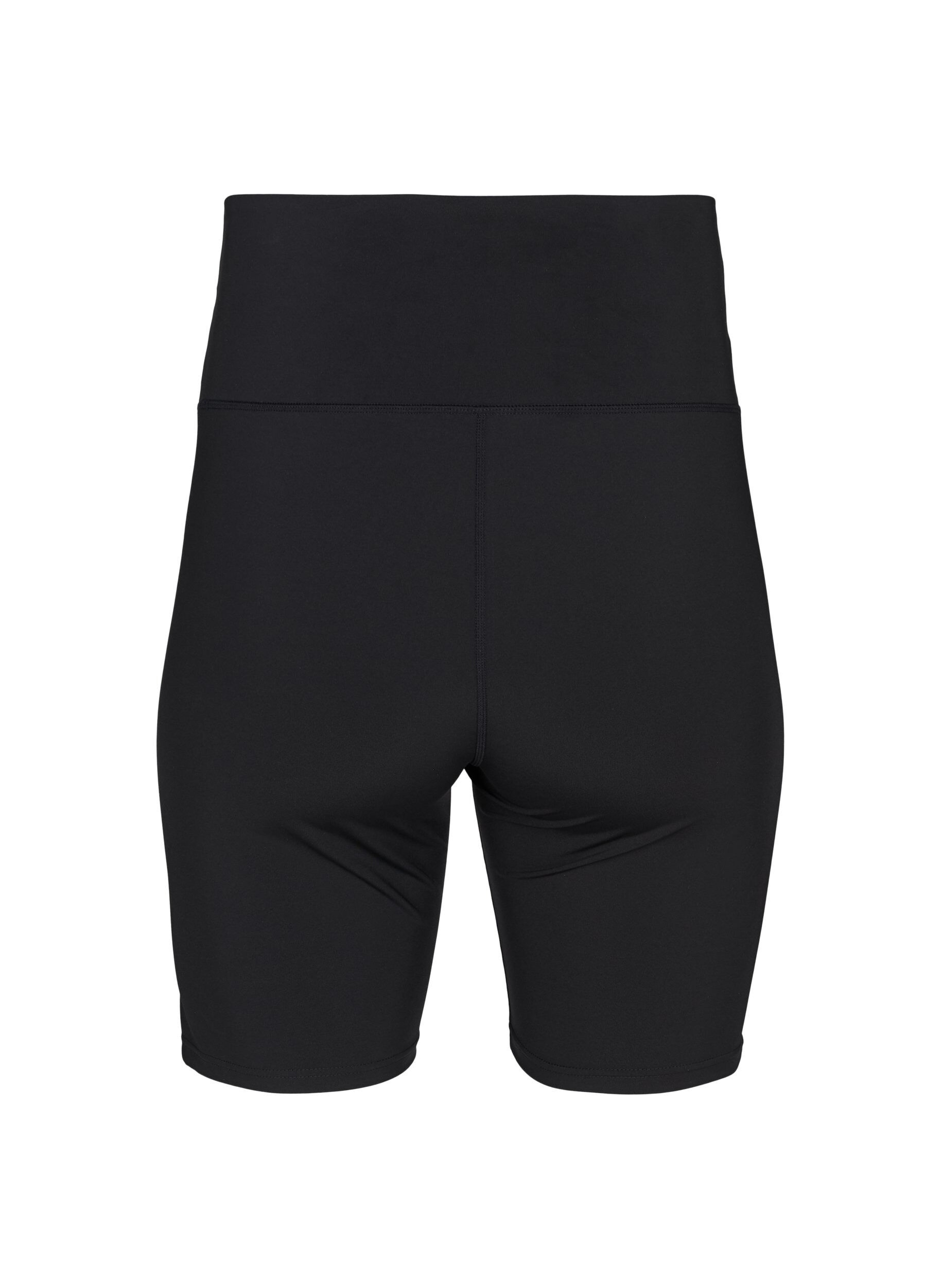 Zizzi Strakke sport shorts, Zwart, Packshot image number 1