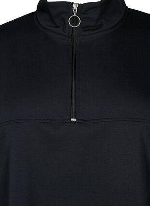 Sweatshirt van modalmix met hoge hals, Black, Packshot image number 2