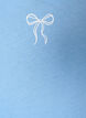 Katoenen T-shirt met V-hals en print aan de voorkant, Blauw, Packshot image number 3