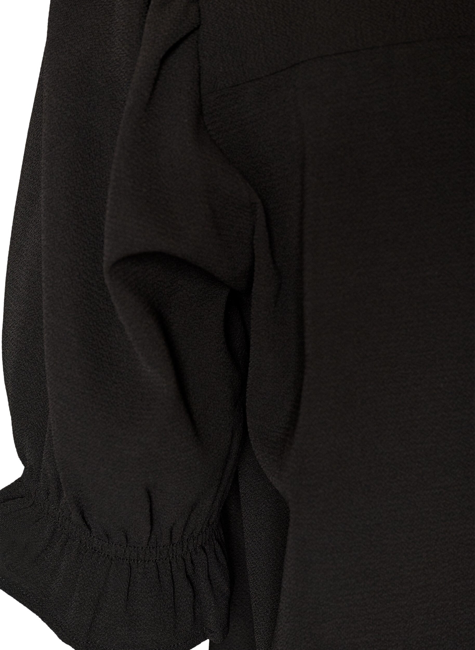 ZizziShirtblouse met 1/2 mouwen, Zwart, Packshot image number 3