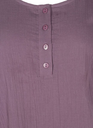 Katoenen tuniek met korte mouwen, Vintage Violet, Packshot image number 2