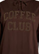 Hoodie met een terry tekstmotief, Bruin, Packshot image number 2