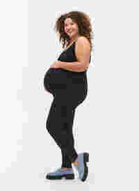 Zwangerschapslegging van viscose met knoopjes, Black, Model