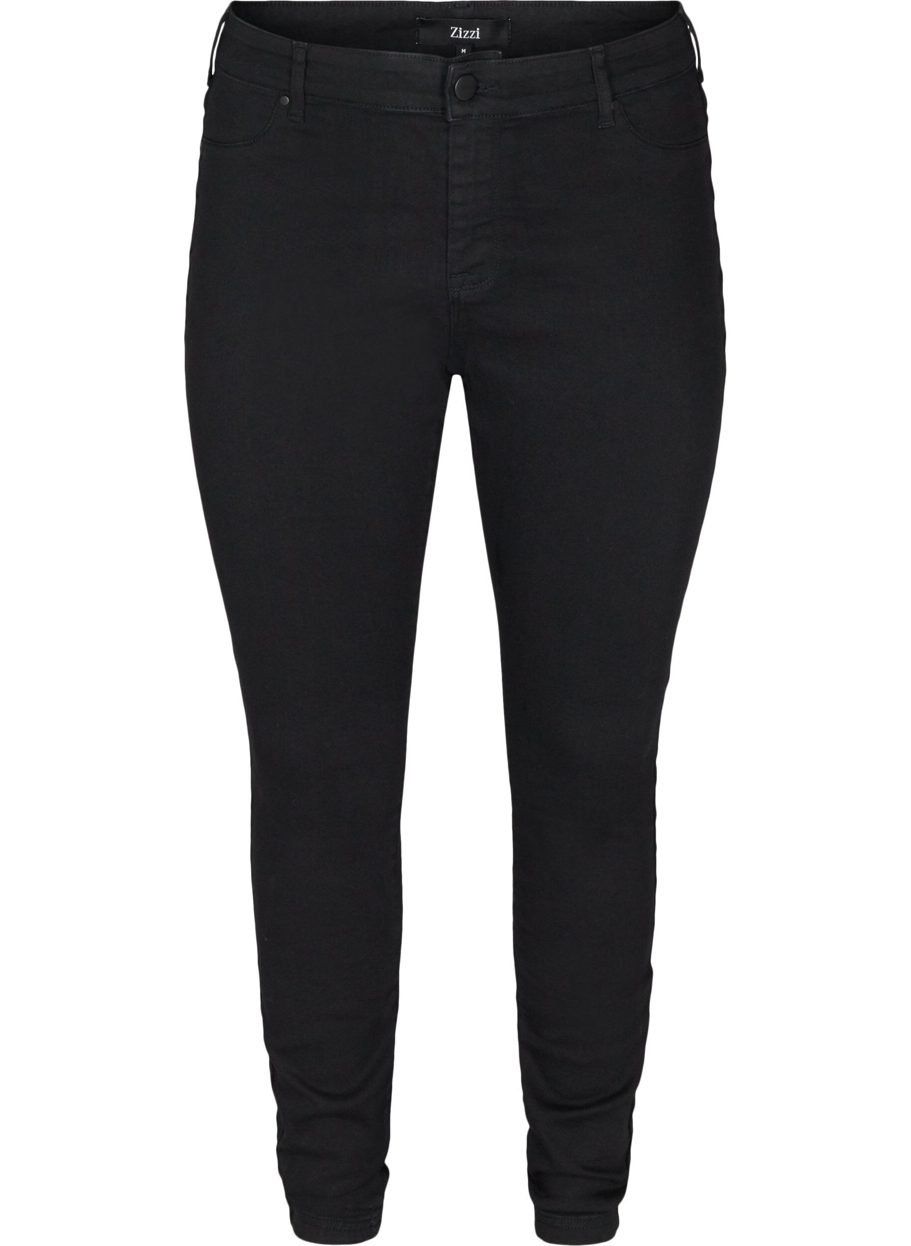 Zizzi Jeggings in katoenmix, Black, Packshot image number 0