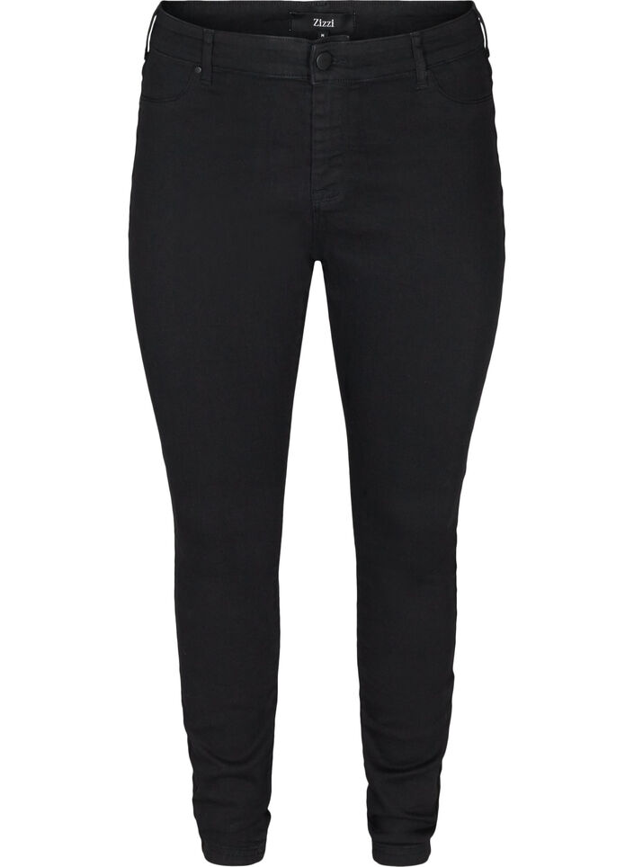 Jeggings in katoenmix, Black, Packshot image number 0