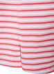 Lang oversized gestreept T-shirt in biologische katoen, Paars, Packshot image number 3