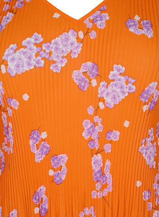 Gebloemde geplooide blouse, Exuberance Flower, Packshot image number 2