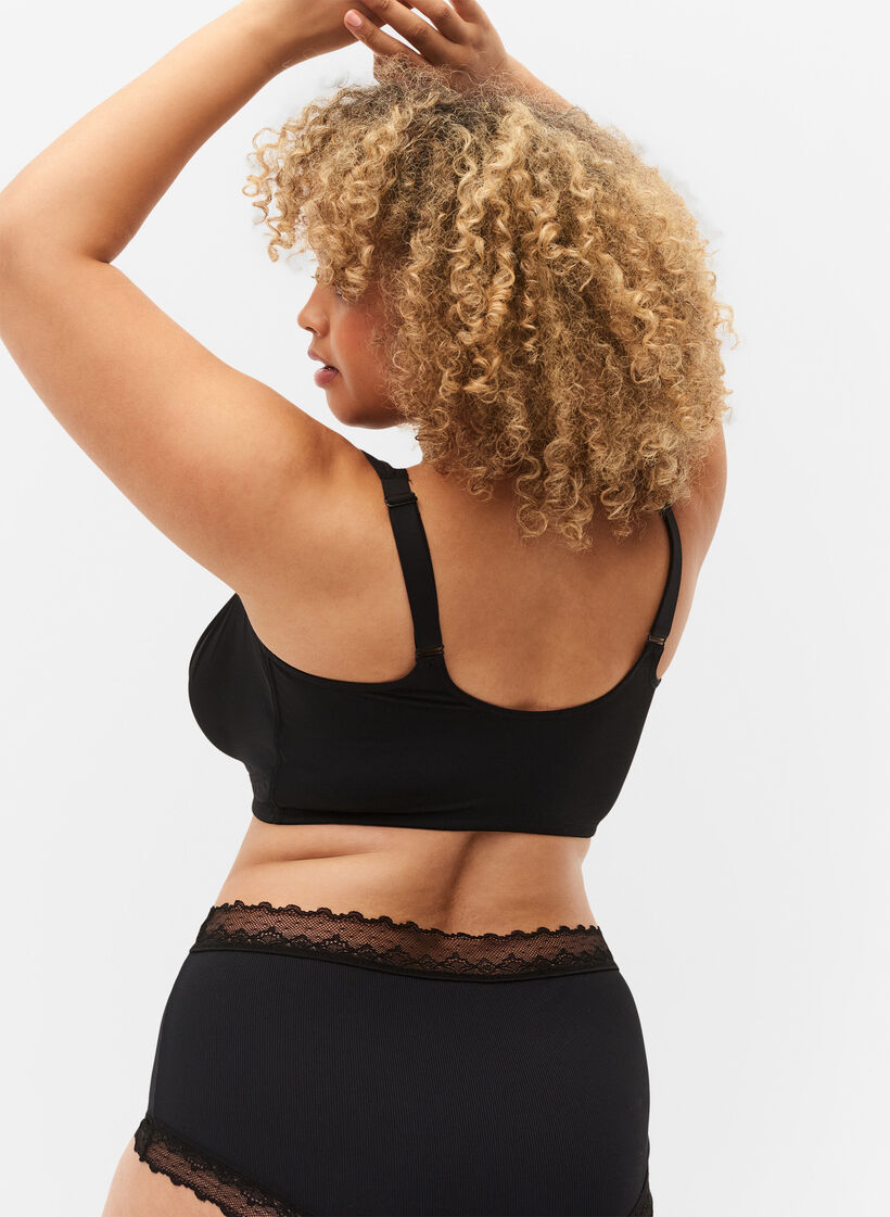 Beha met voorsluiting, Black, Model image number 1