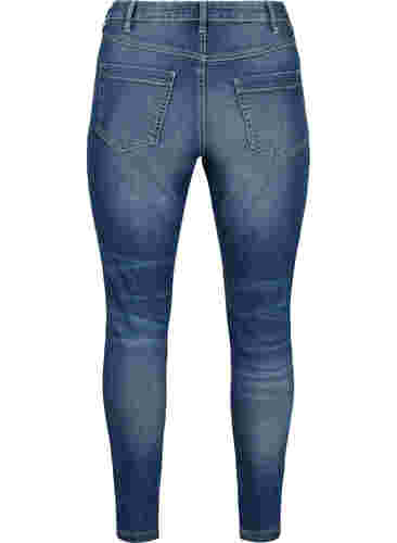 Ripped Amy jeans met super slanke pasvorm, Blue denim, Packshot image number 1