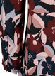 Jurk met V-hals en print, Black R. Flower AOP, Packshot image number 3