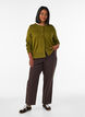 Gebreid vest met ronde hals en knopen, Groen, Model image number 1