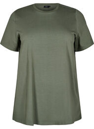 T-shirt in biologisch katoen met een ronde hals, Thyme