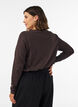 Basic T-shirt met lange mouwen en ronde hals, Bruin, Model image number 2