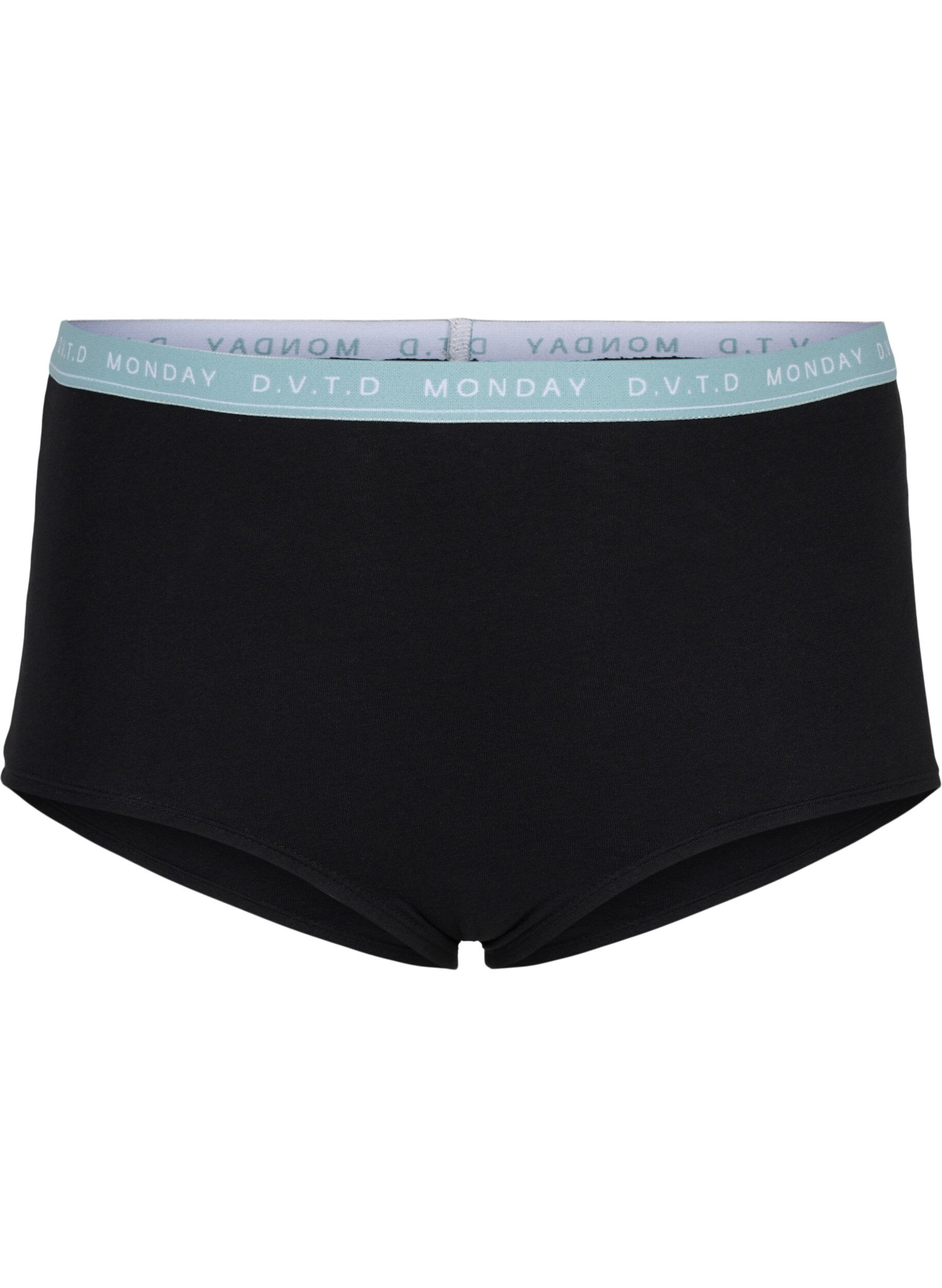 Zizzi 7-pack katoenen hipster met weekdagen, Multi Pastel Pack, Packshot image number 2