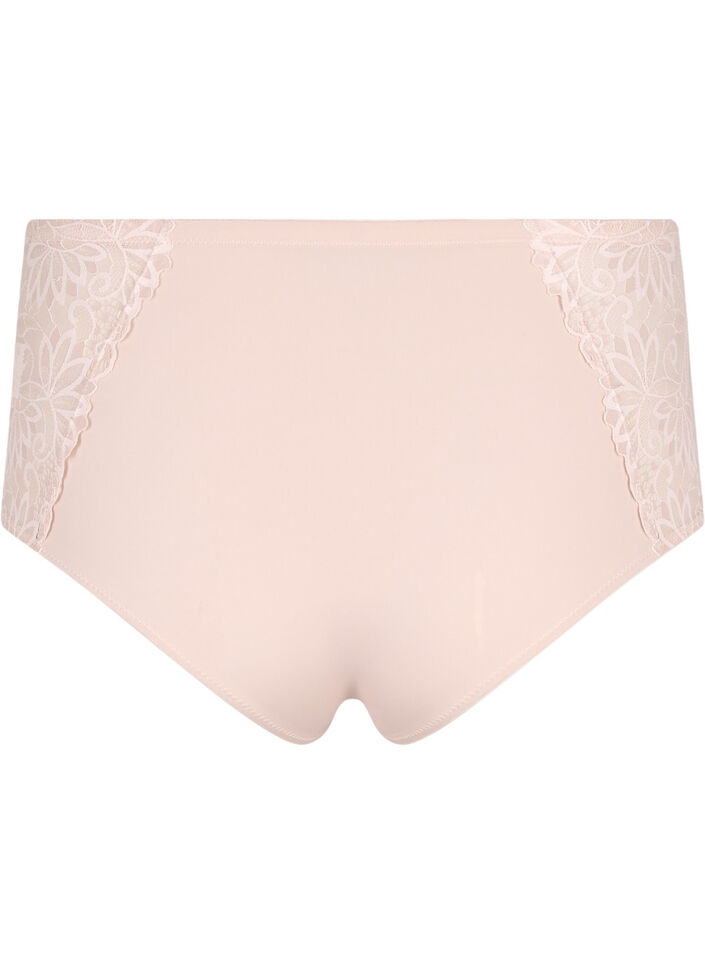 Hipsterslip met normale taille en kant, Pink Tint, Packshot image number 1