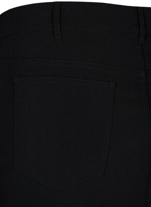 Lange rok met split aan de voorkant, Black, Packshot image number 4