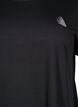 Lang workout T-shirt, Zwart, Packshot image number 2