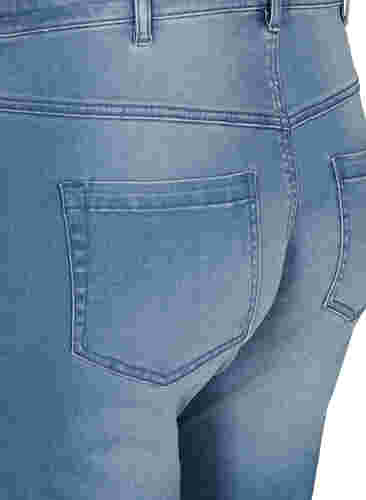 slim fit Emily shorts met normale taille, Light blue denim, Packshot image number 3