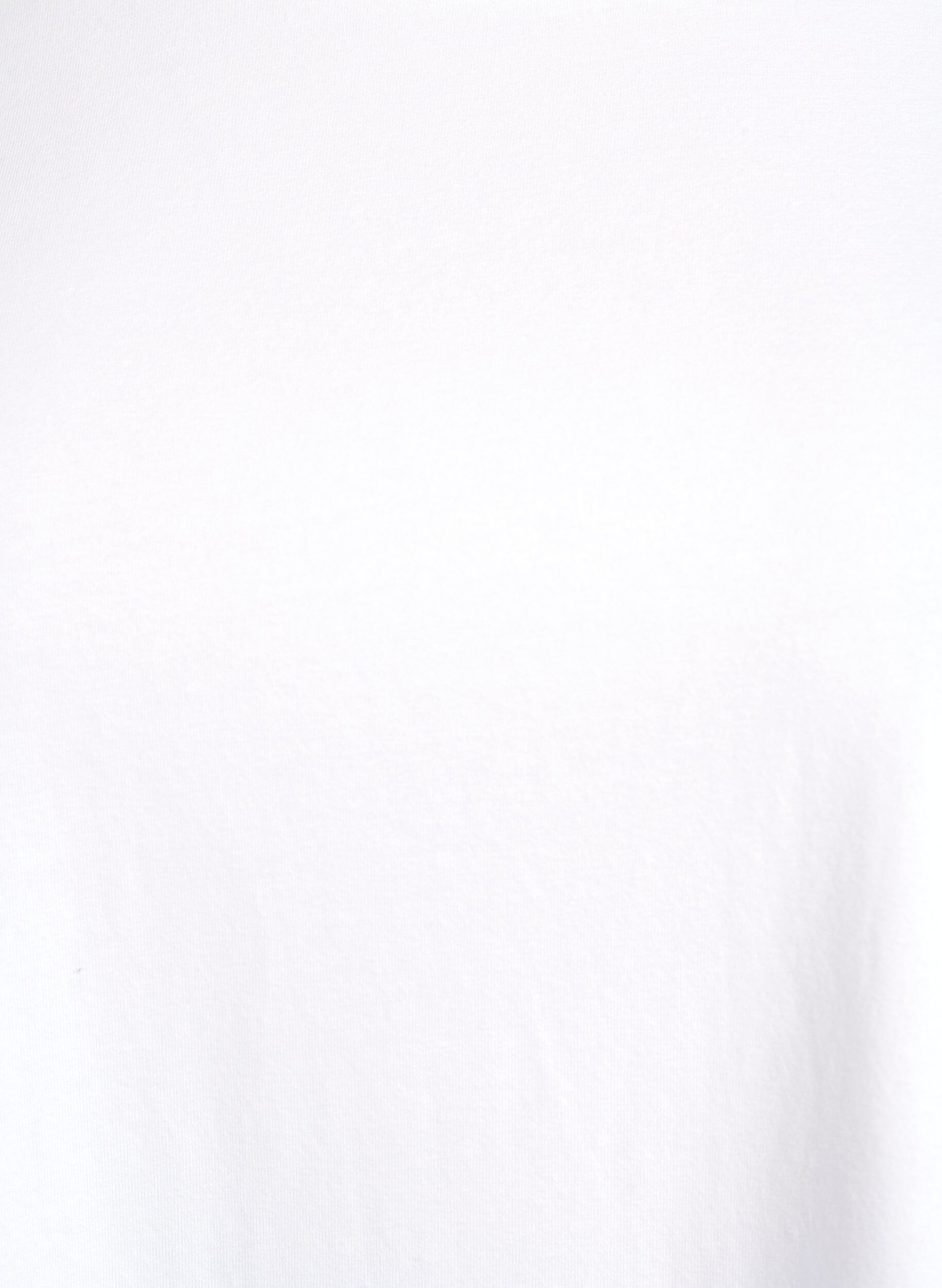 ZizziBasic jersey top met lange mouwen, Wit, Packshot image number 2
