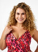 Badpak met print en wikkeleffect, Red Leopard AOP, Model image number 2
