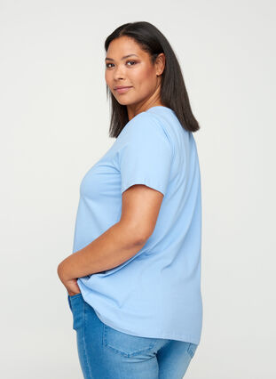 Basic T-shirt, Forever Blue, Model image number 1