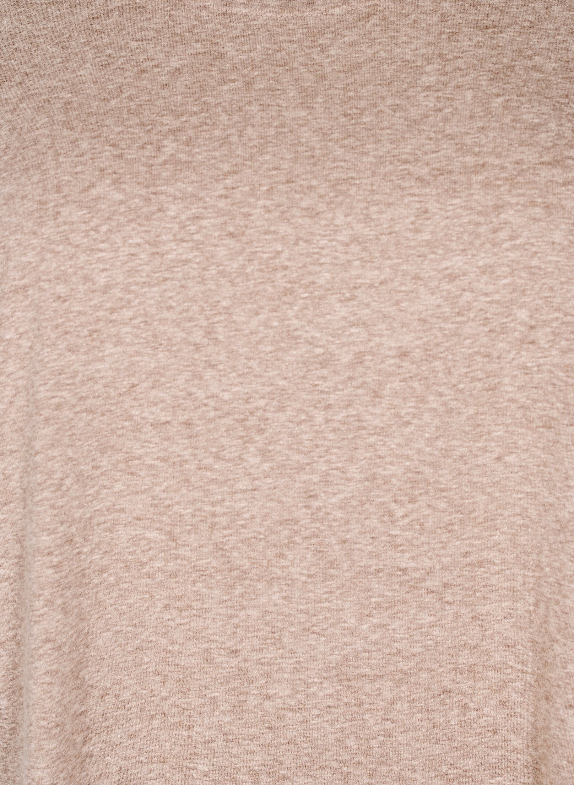 Zizzi Gem&ecirc;leerd T-shirt met korte mouwen, Bruin, Packshot image number 2