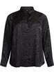 Shirt met ton-sur-ton paisleypatroon, Zwart, Packshot image number 0