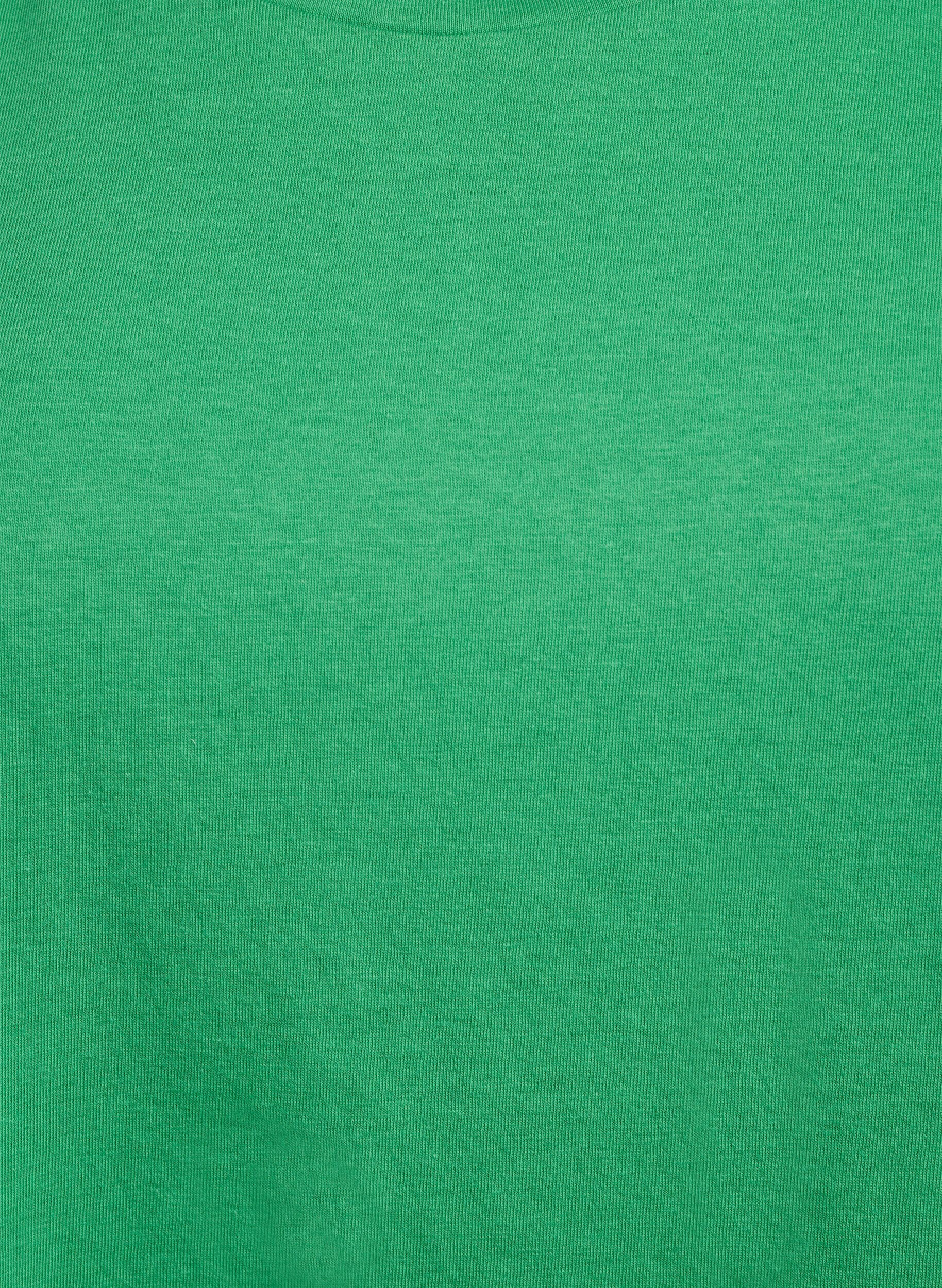 ZizziT-shirt met korte mouwen van katoenmix, Groen, Packshot image number 2