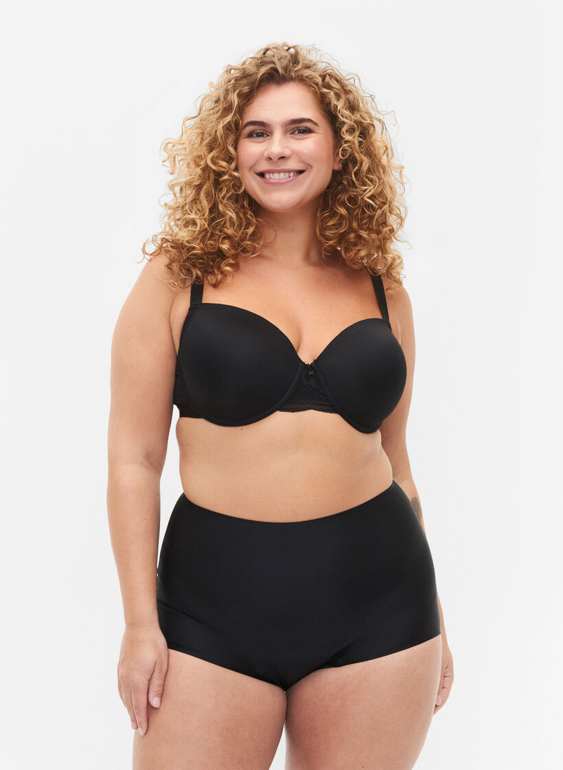 Menstruatieslipje met superhoge taille, Black, Model image number 0