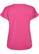 T-shirt met korte mouwen van katoenmix, Roze, Packshot image number 1
